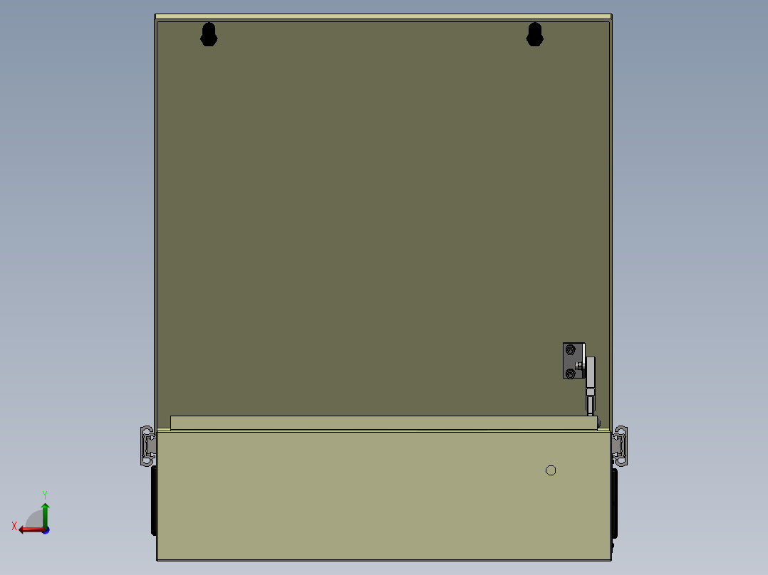 控制屏、屏幕(20)后视图