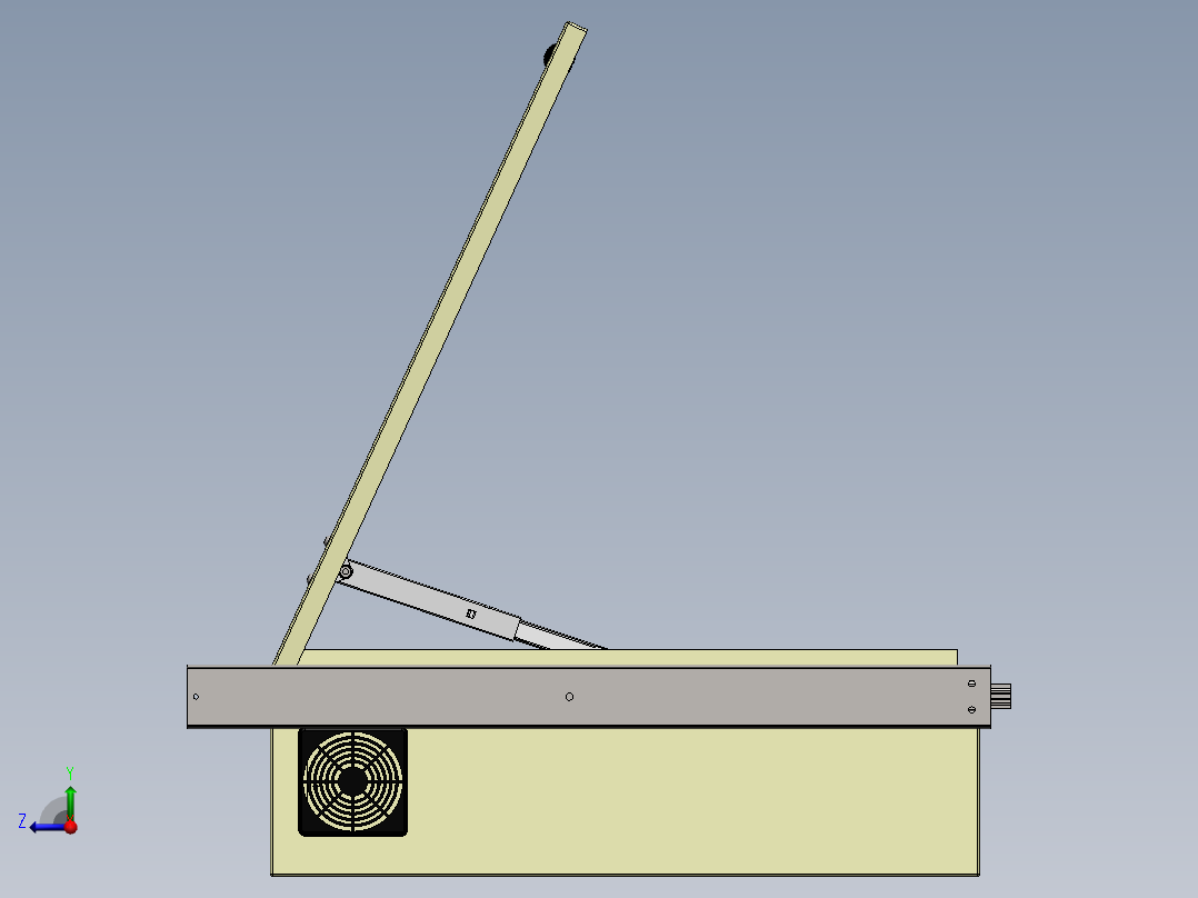 控制屏、屏幕(20)右视图