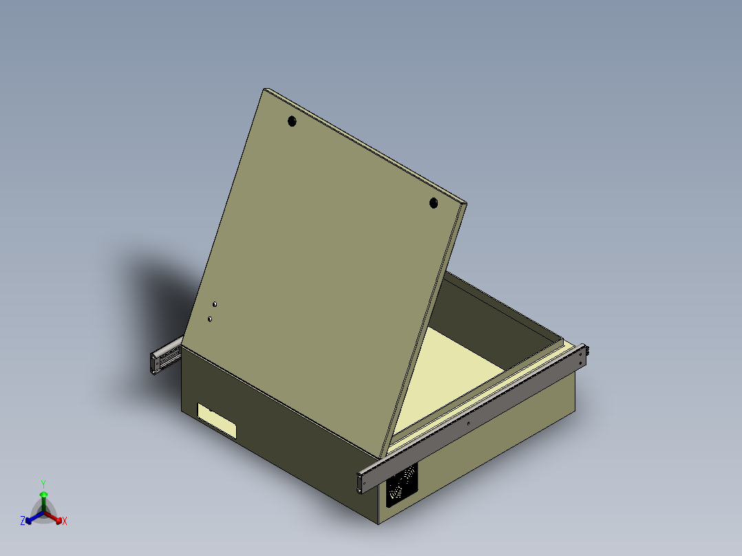 控制屏、屏幕(20)正等轴测图