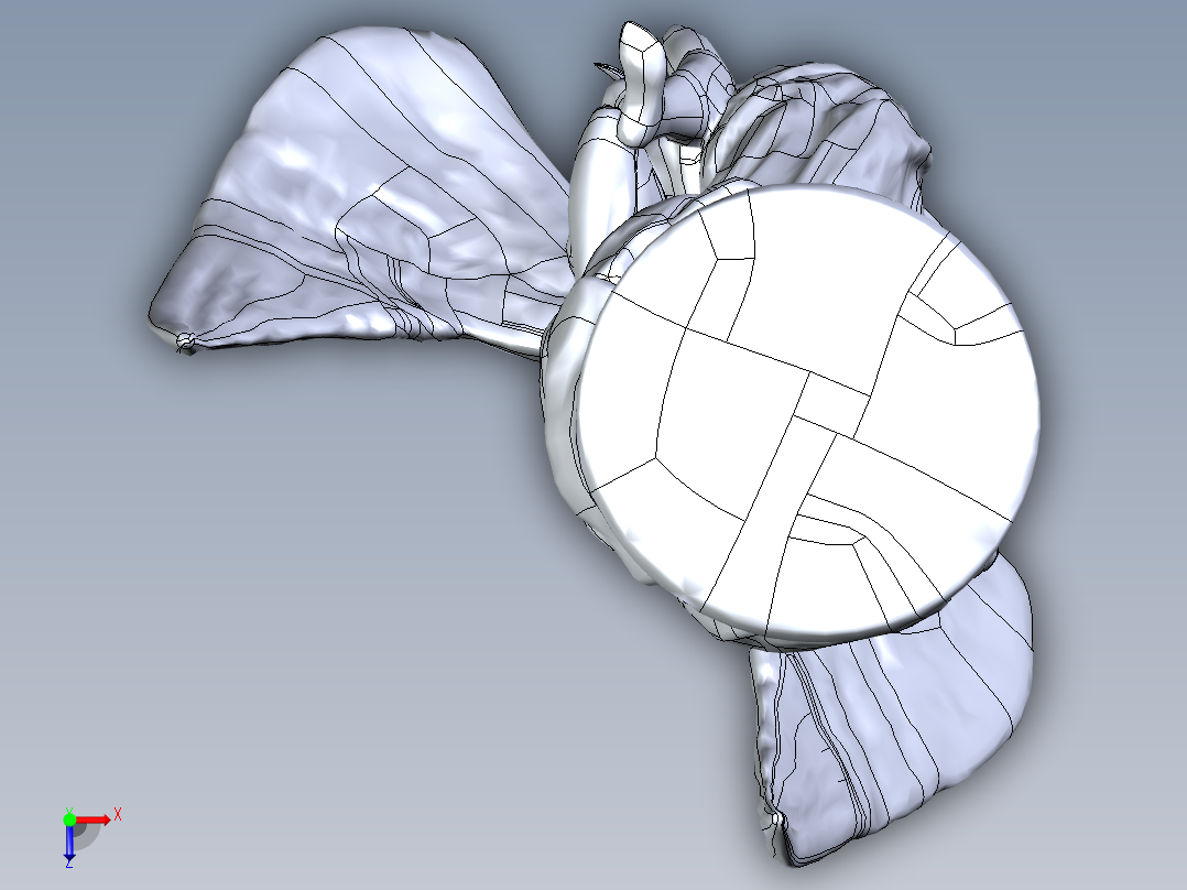 人体模型(17)俯视图