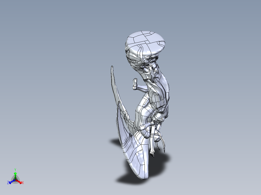 人体模型(17)正等轴测图