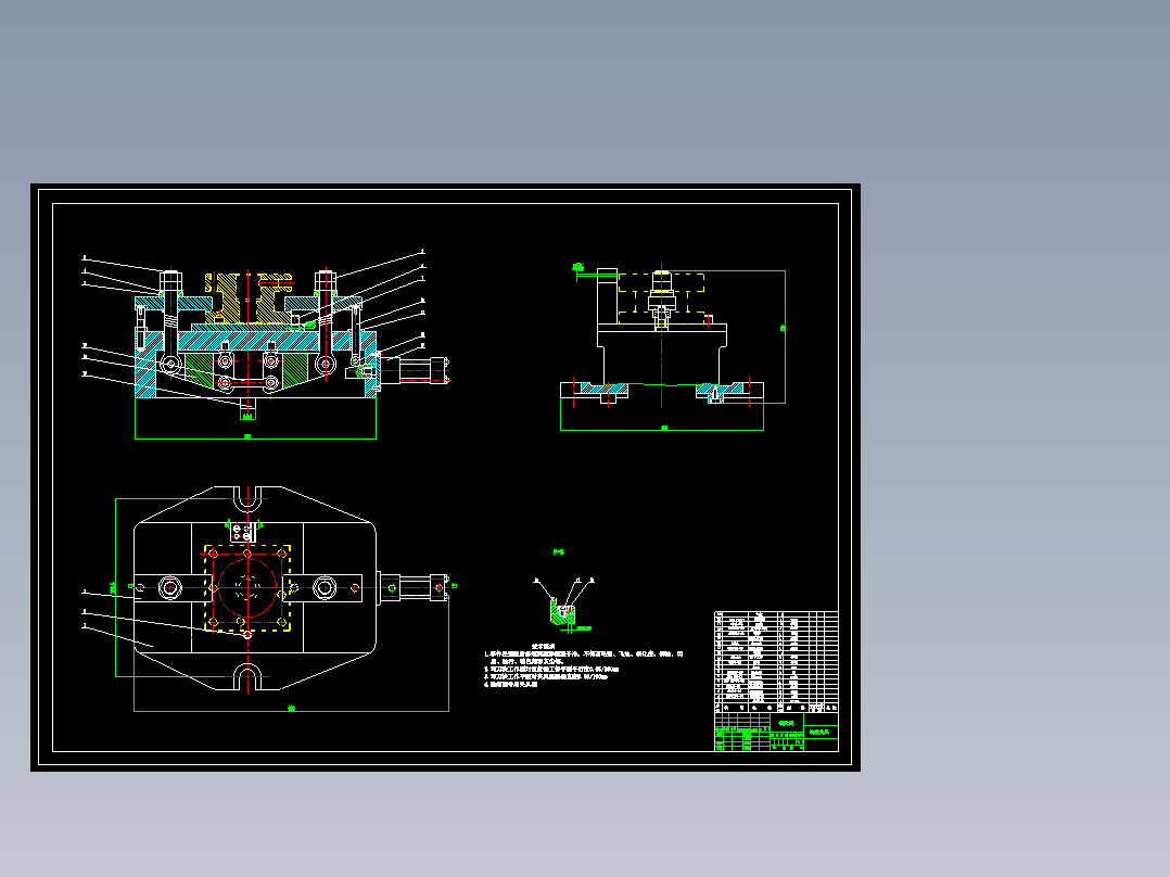 【气缸】方刀架铣φ36端面气动夹具设计-- 1344148-750