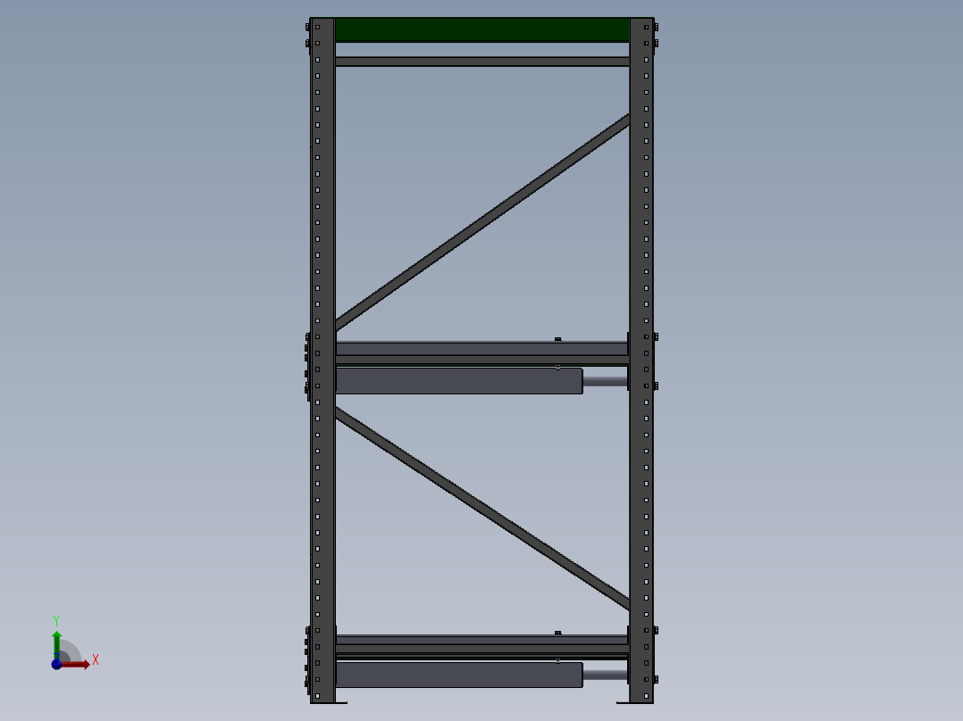 A0003083-模具架物料架前视图