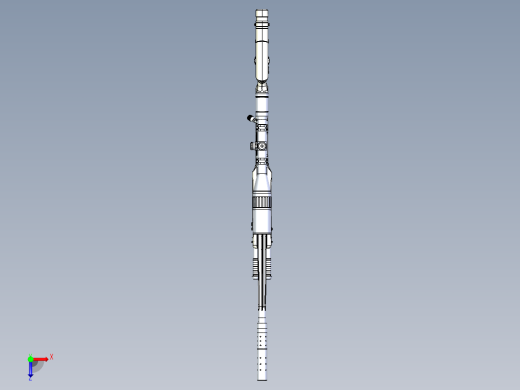 手枪左轮冲锋枪老式狙击步枪设计3D图纸mcmv-500-airgun-proto x_t俯视缩略图