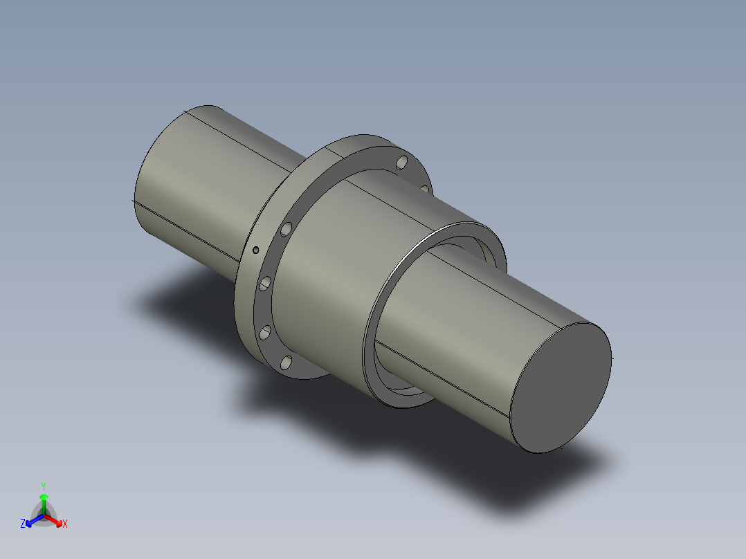 JF20032-5滚珠丝杆3D模型正等轴测图