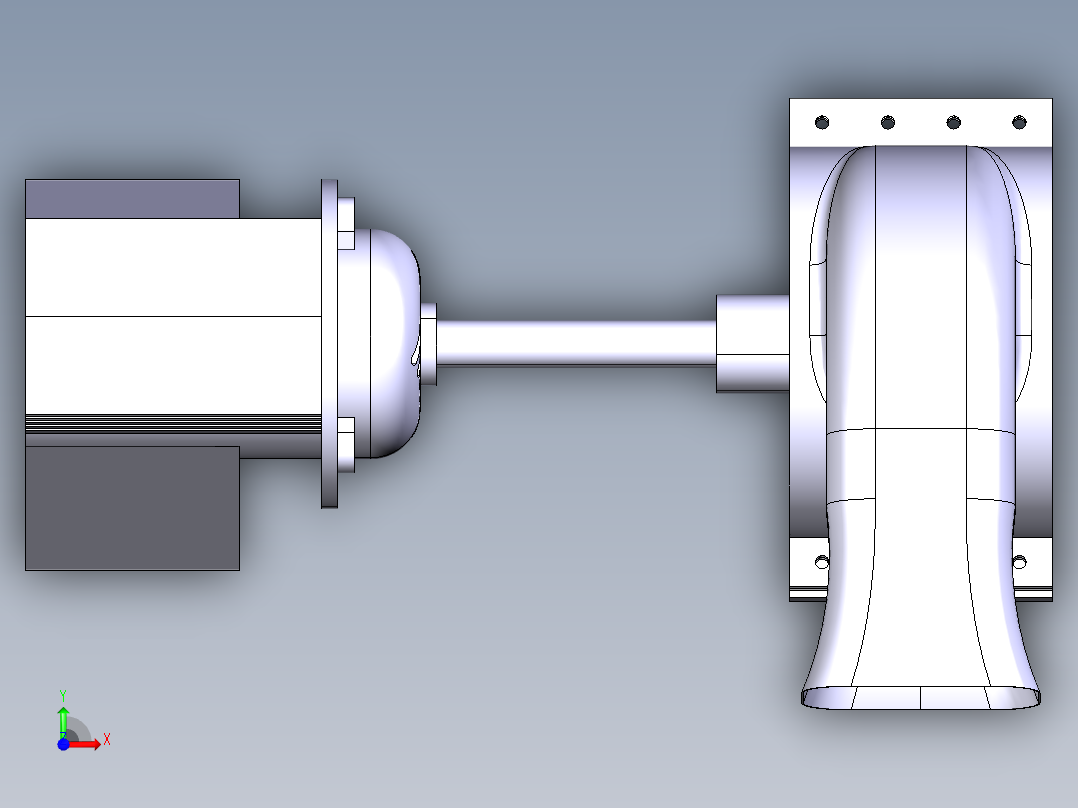 电机总成前视图
