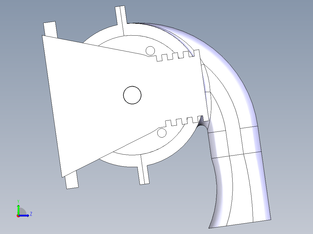 电机总成左视图
