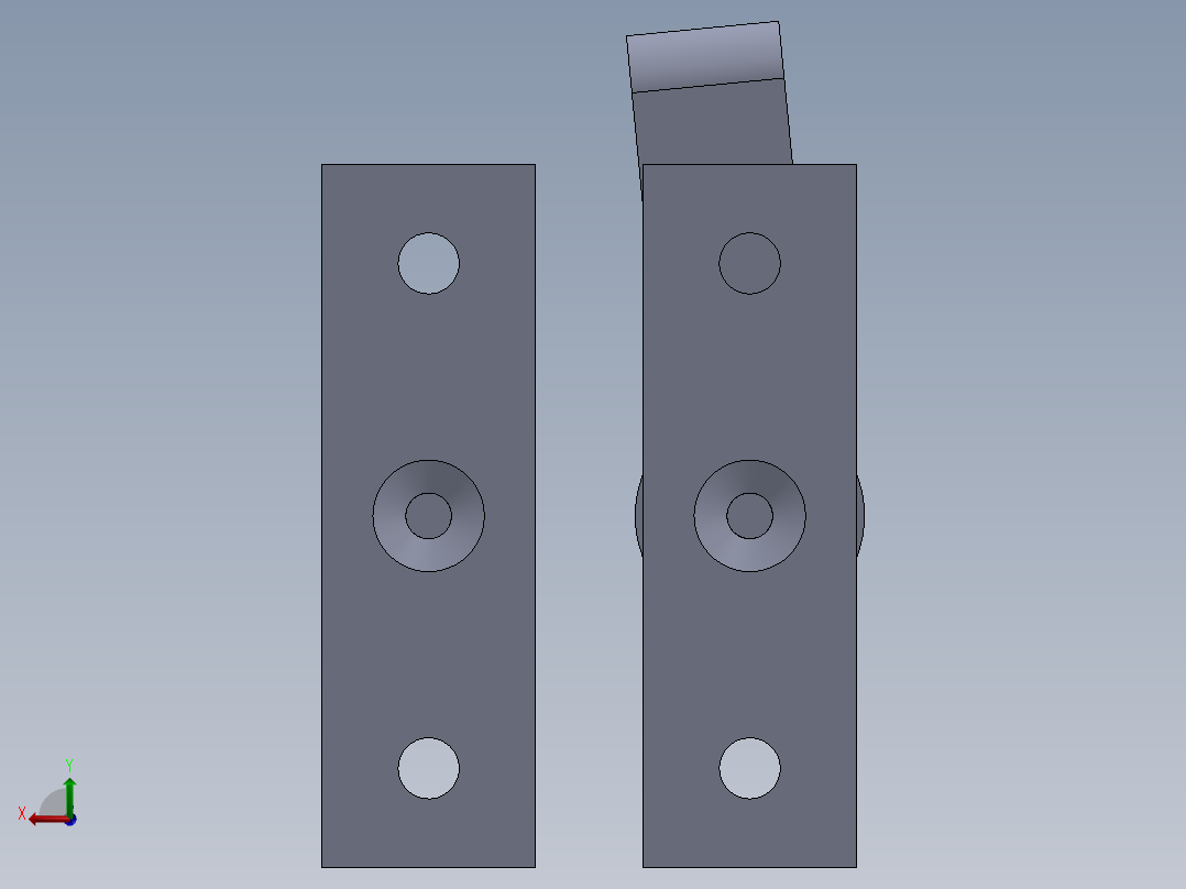 用于关闭门窗的扣子后视图