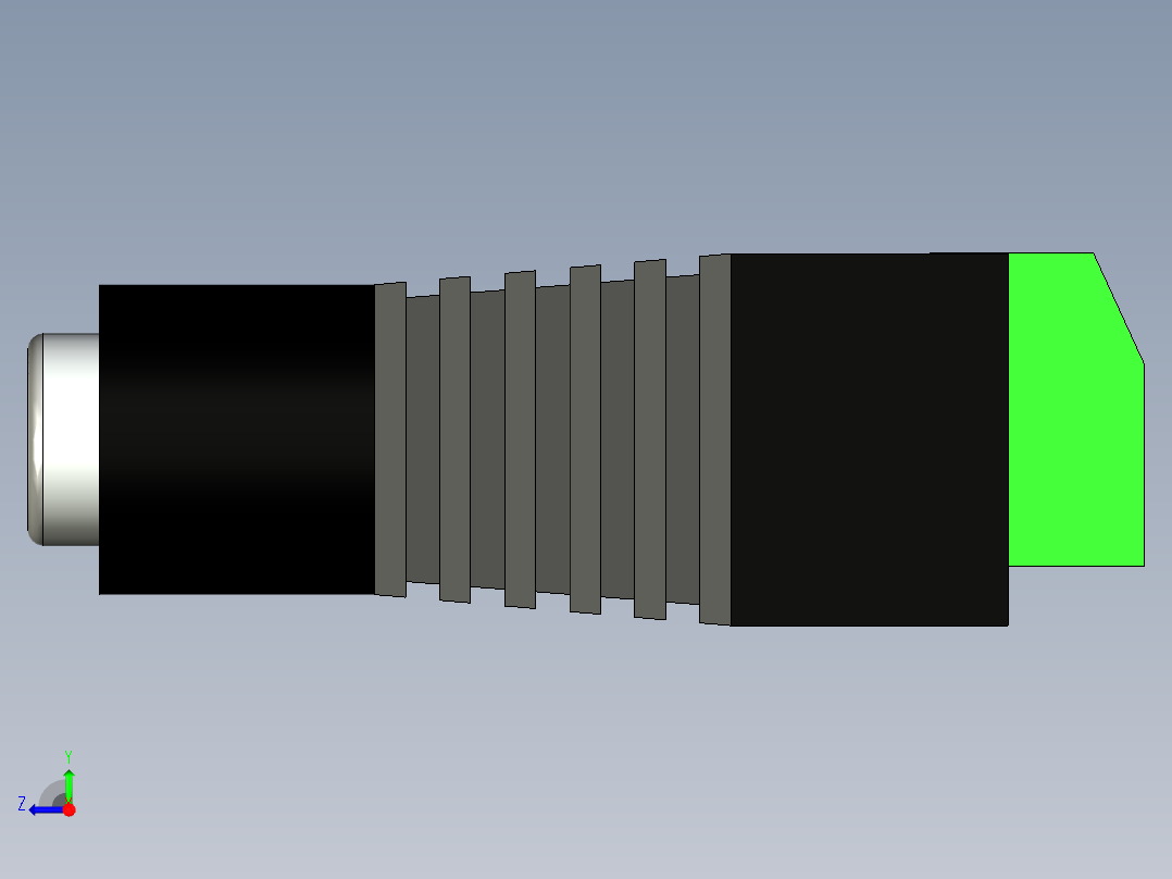 亚马逊5.5 x 2.1毫米直流电源右视图