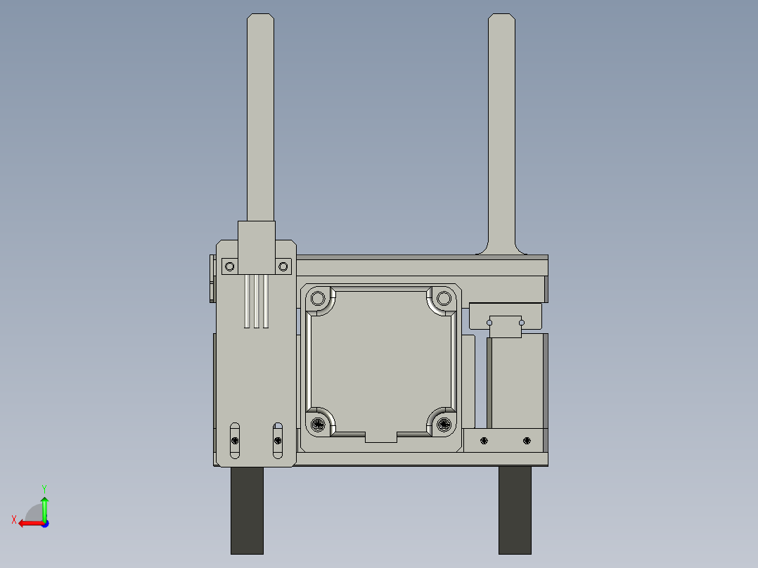 01直线模组组件后视图