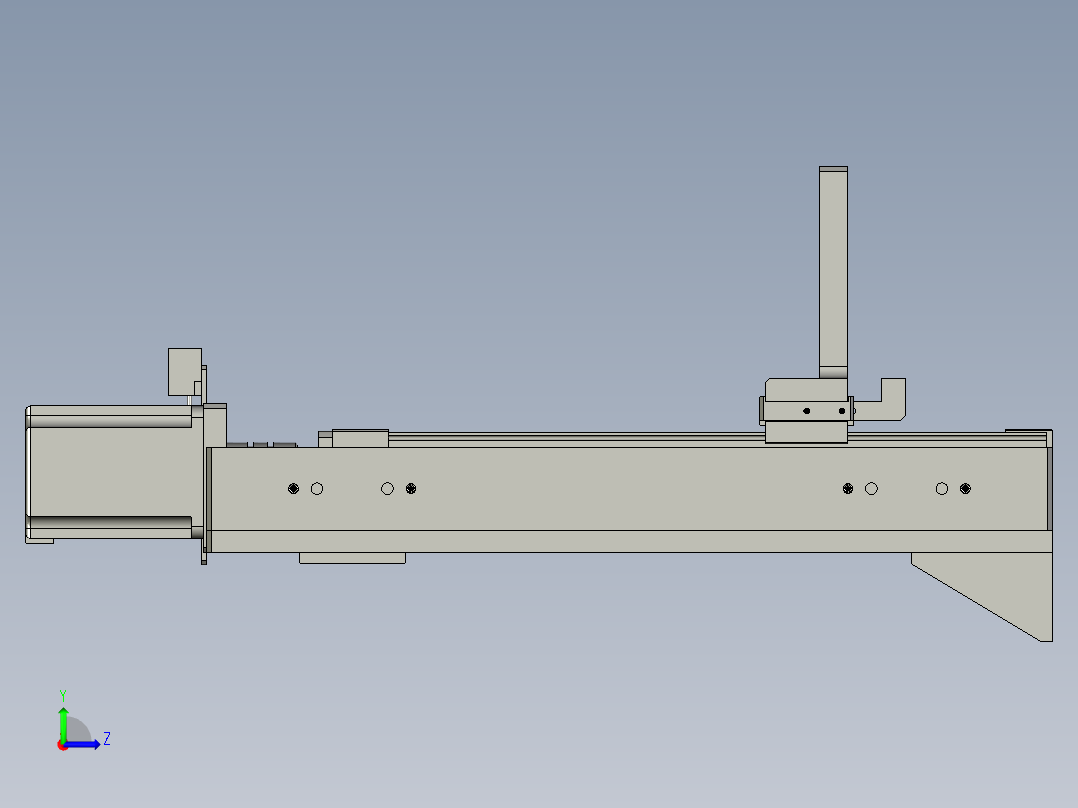 01直线模组组件左视图