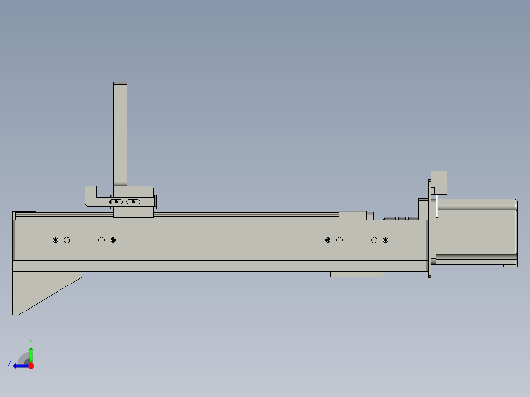 01直线模组组件右视图