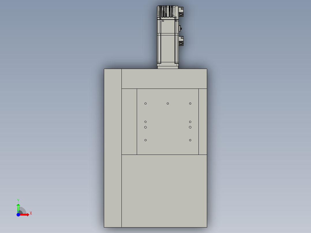 Z轴机械手150行程组合前视图