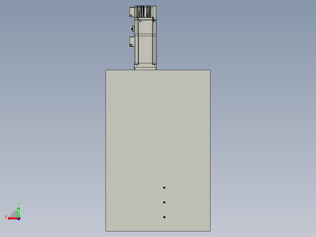 Z轴机械手150行程组合后视图