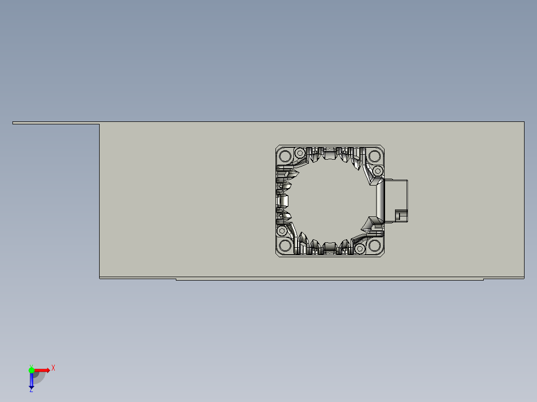 Z轴机械手150行程组合俯视图