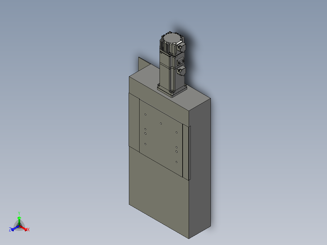 Z轴机械手150行程组合正等轴测图