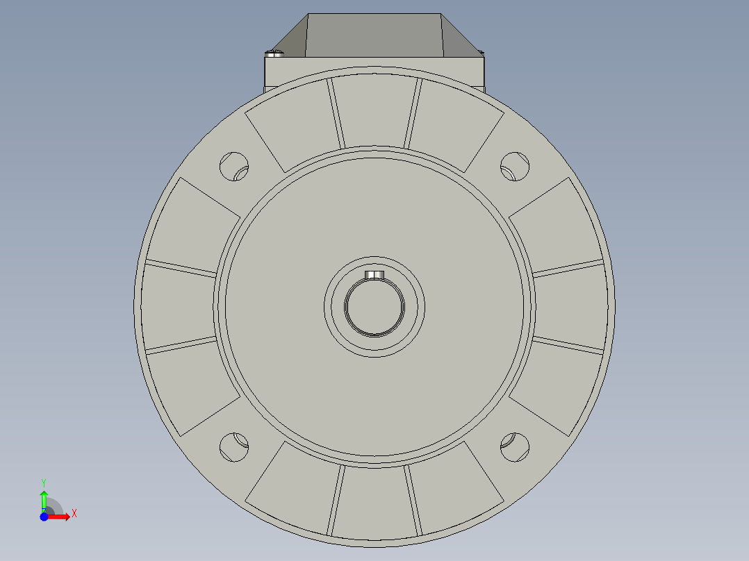IMB5H63-90三相异步电机YS-90L-4-B5前视图