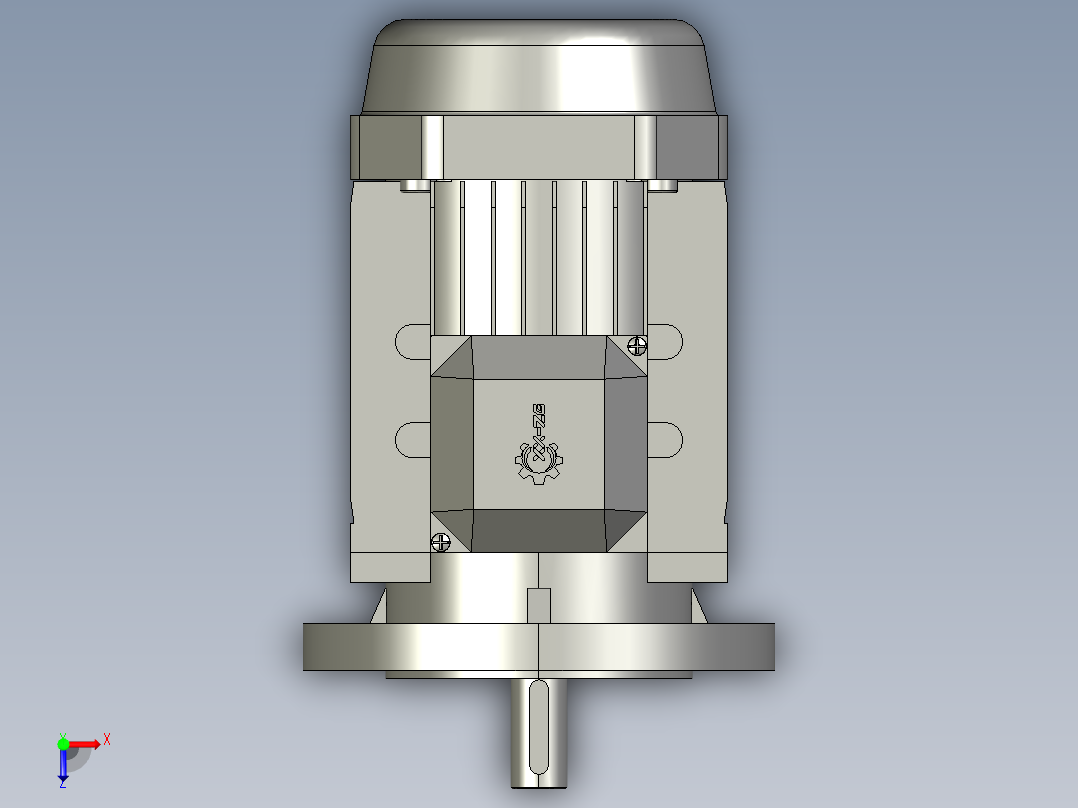 IMB5H63-90三相异步电机YS-90L-4-B5俯视图