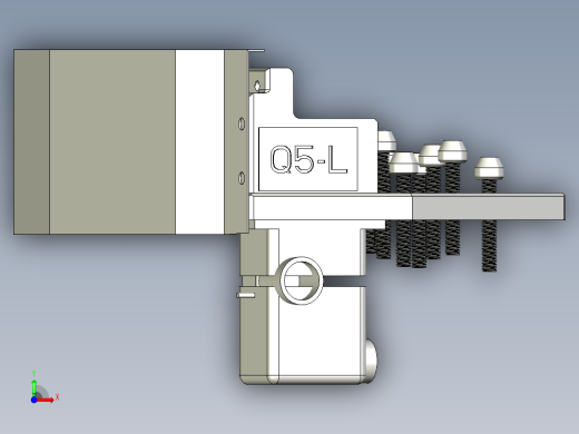 奥迪Q5L导轨滑轮压接工装前视缩略图