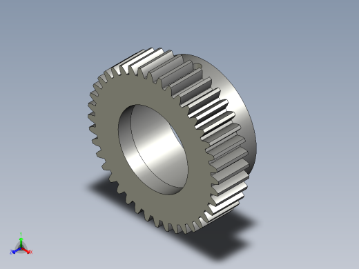 204-026直齿轮-20模M20-40Z-B20正等轴测缩略图