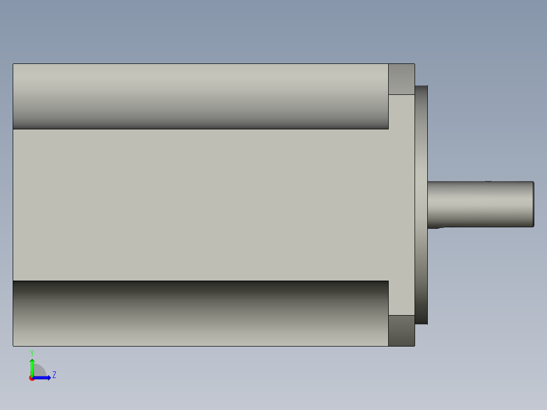 轴承校准检测设备设计-MDME2KW左视图