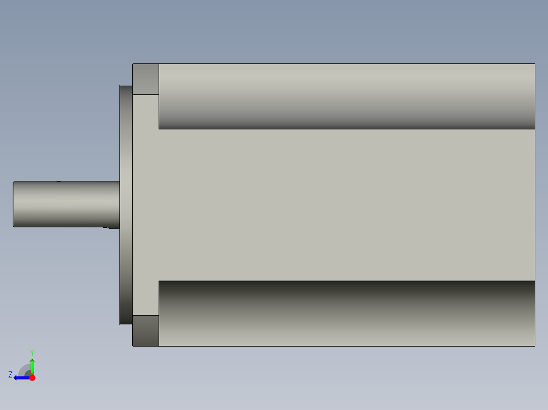 轴承校准检测设备设计-MDME2KW右视图