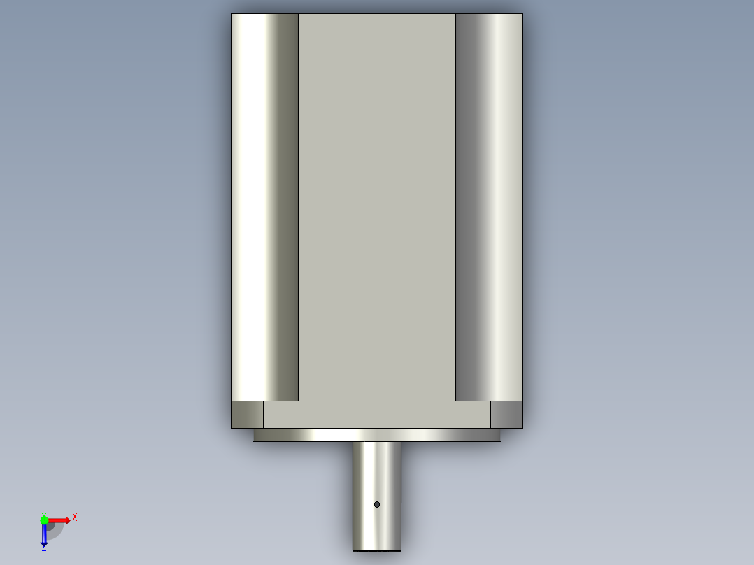 轴承校准检测设备设计-MDME2KW俯视图