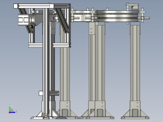 链板塑料输送机环形输送带左视缩略图