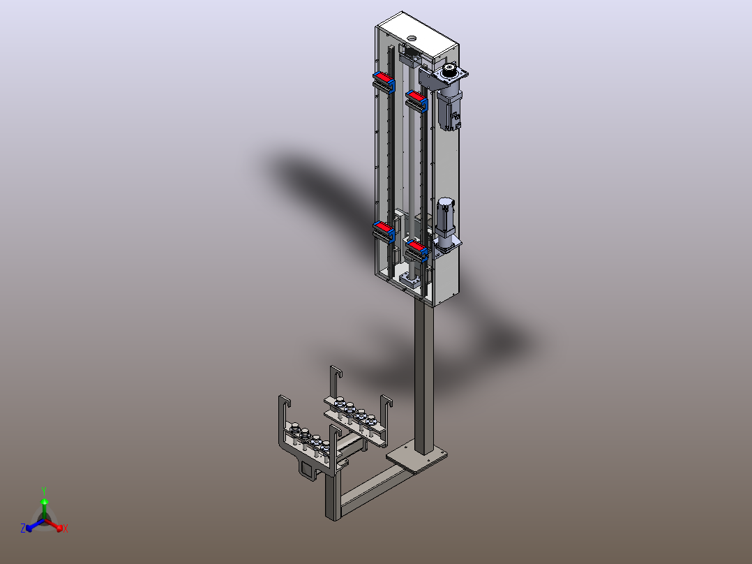 轨道式机械手SW主视图