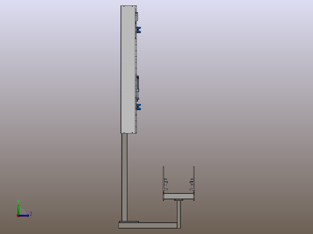 轨道式机械手SW左视图