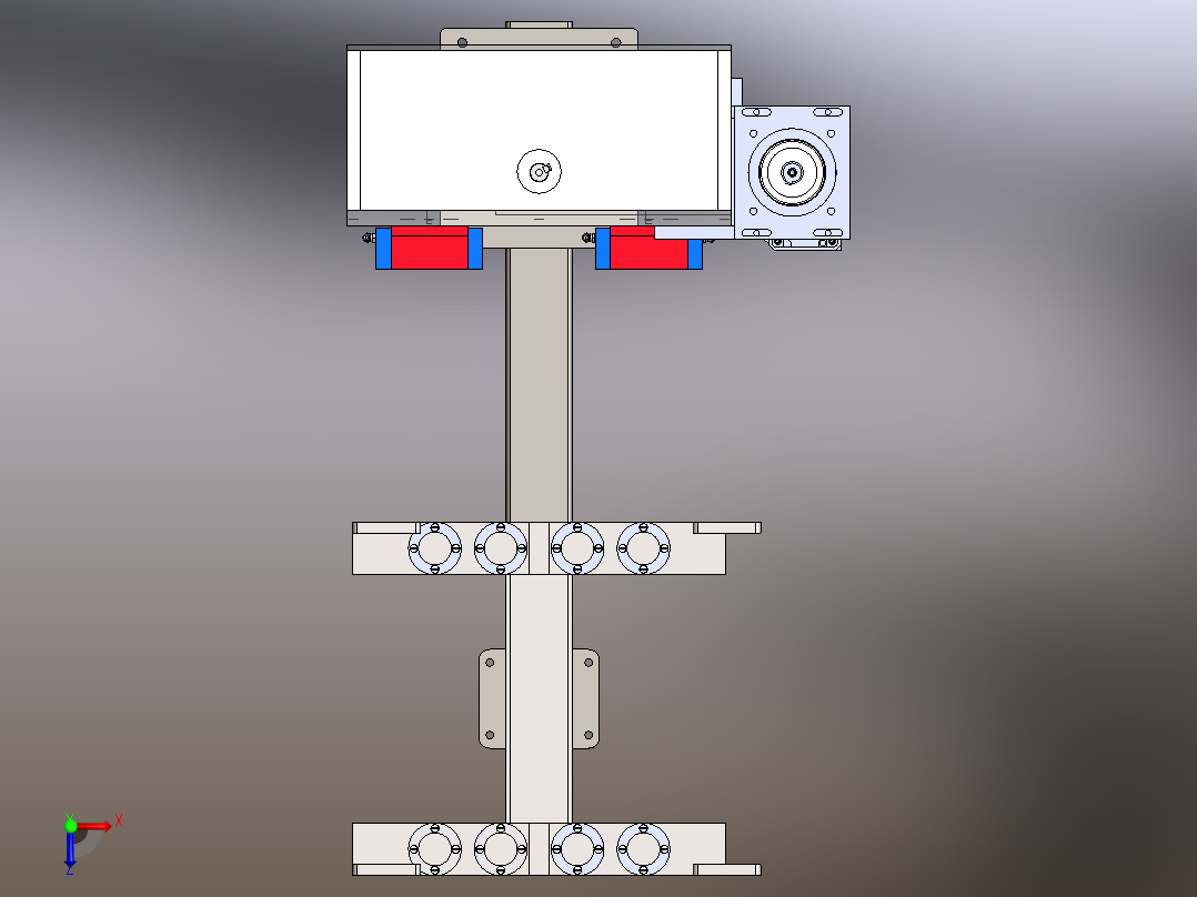 轨道式机械手SW俯视图
