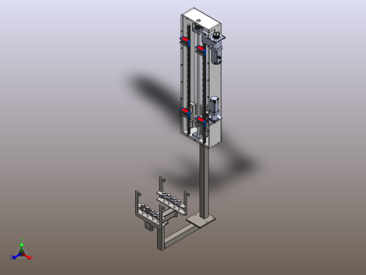 轨道式机械手SW正等轴测缩略图