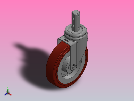 脚轮Colson-3_00614_449 2 1_2 LG X 7_8 SQUARE (MTG31)