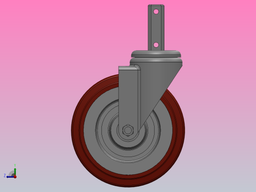 脚轮Colson-3_00614_449 2 1_2 LG X 7_8 SQUARE (MTG31)右视缩略图