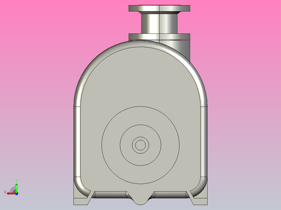 自吸离心泵后视图