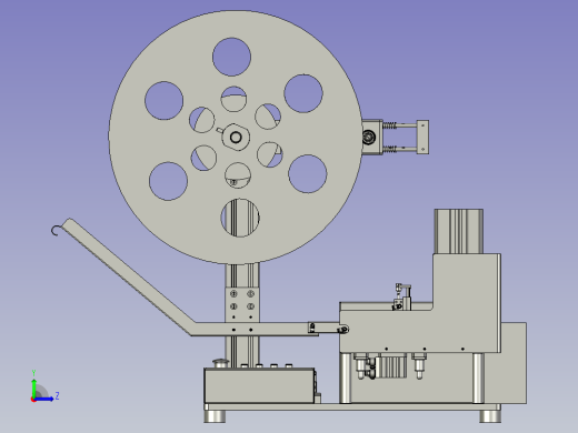 可移动式精准送插针机构左视缩略图