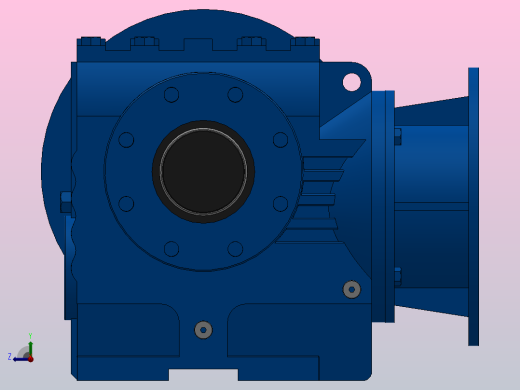 SAF87ZP蜗轮蜗杆减速机SAF87-16.39-M1-B-Φ60-P132右视缩略图