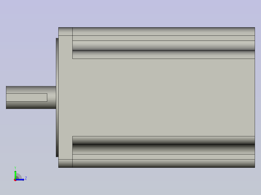 雷赛步进86HS120左视图