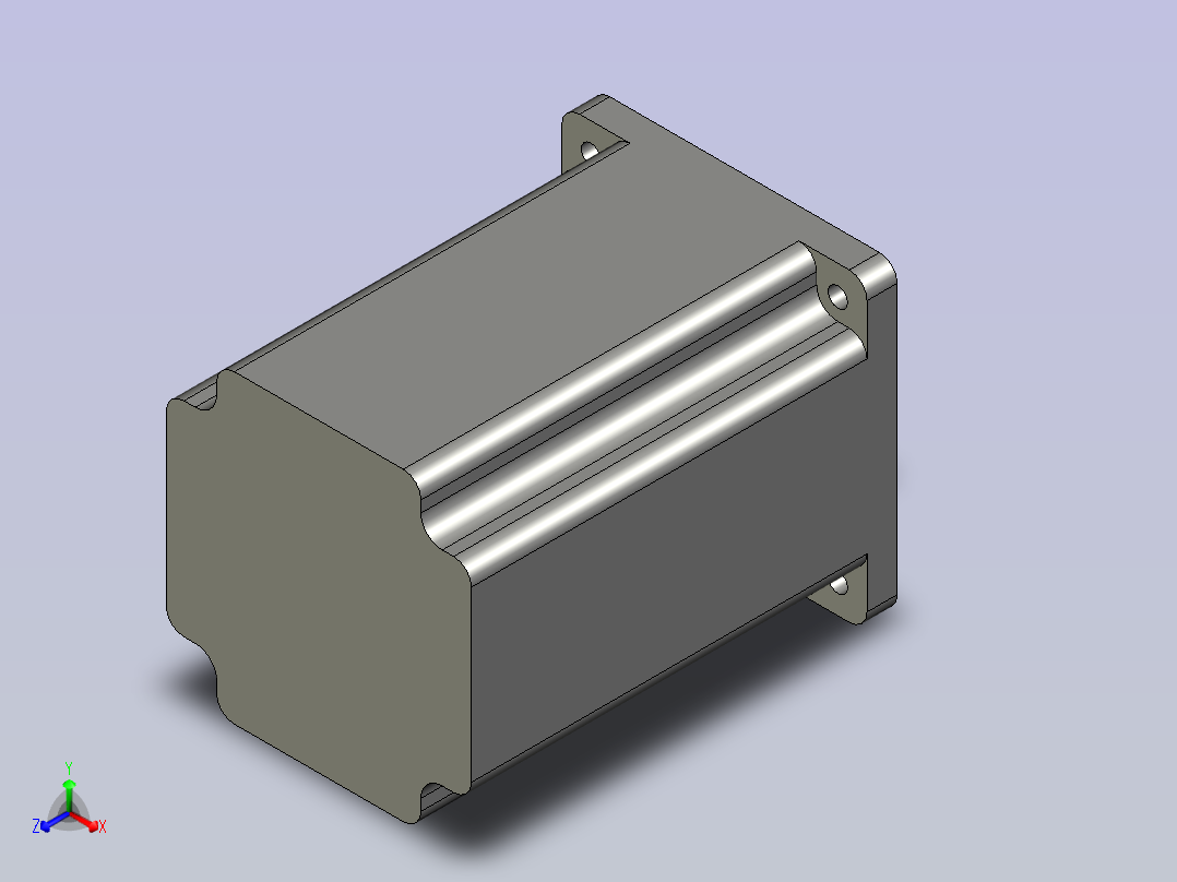 雷赛步进86HS120正等轴测图