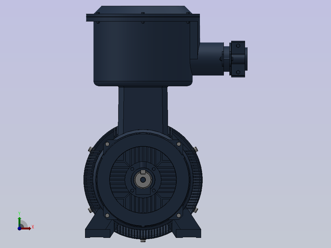 三相异步电动机YB3-100L2-(2,4,6,8)前视图