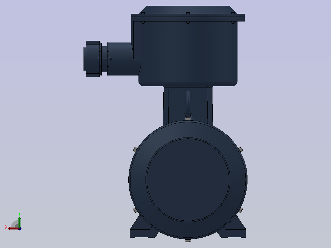 三相异步电动机YB3-100L2-(2,4,6,8)后视图