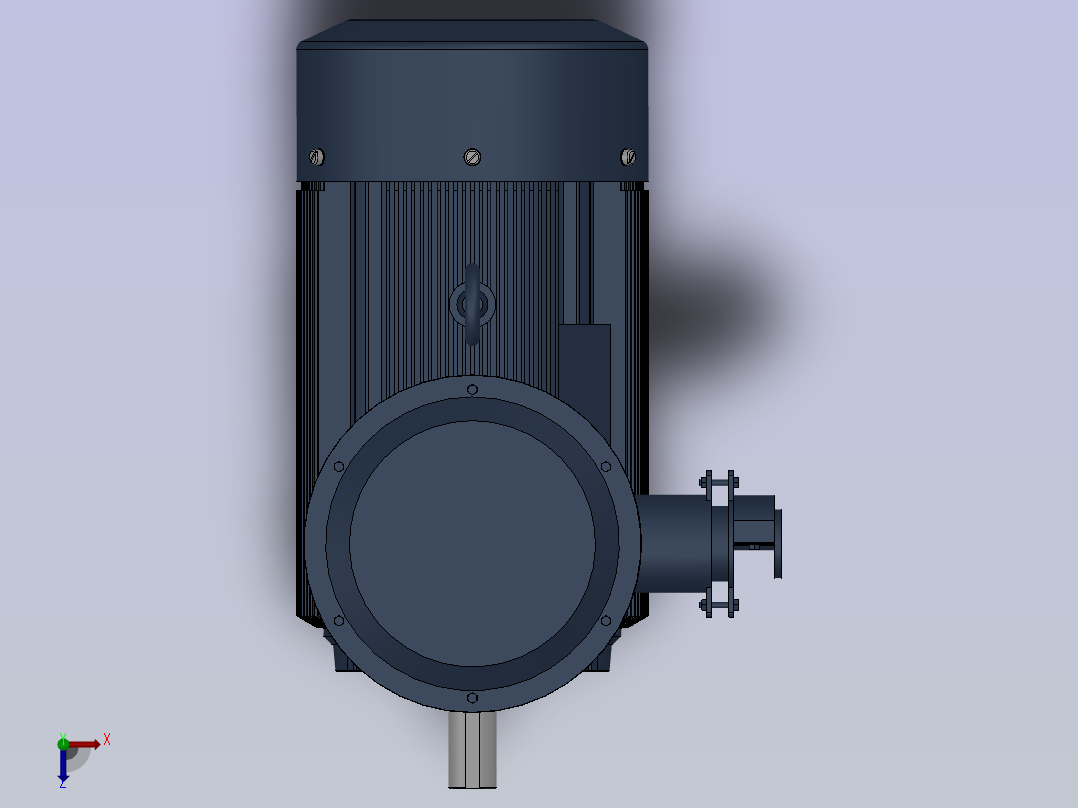 三相异步电动机YB3-100L2-(2,4,6,8)俯视图