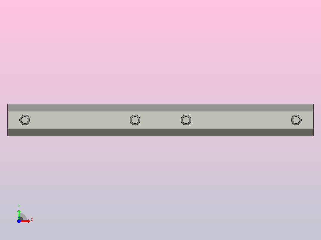 YCAP8X180-C1支撑梁连接条前视图