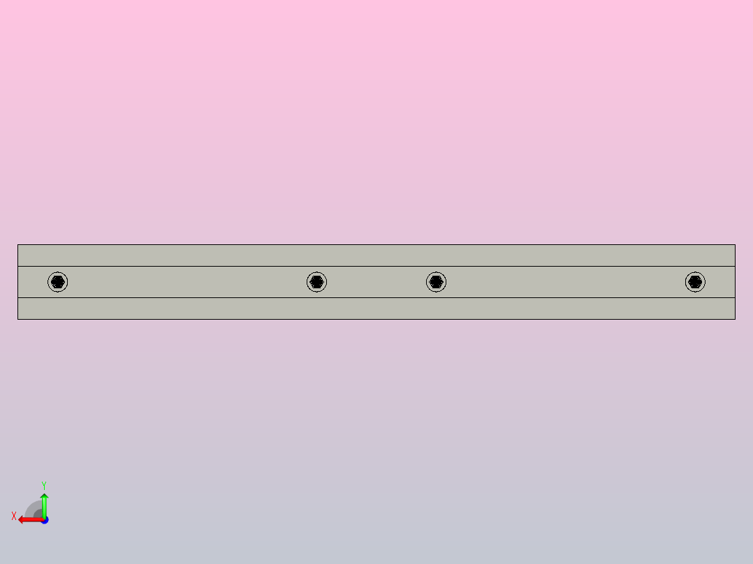 YCAP8X180-C1支撑梁连接条后视图