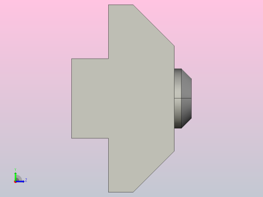 YCAP8X180-C1支撑梁连接条左视缩略图