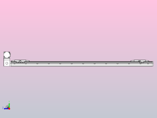 皮带直线轴双滑块型TPA-GCBS-150-P80-L650-LU-M75-N3右视缩略图