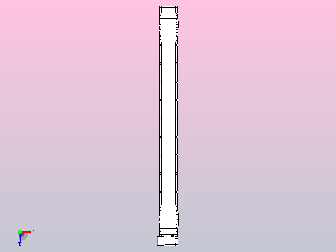 皮带直线轴双滑块型TPA-GCBS-150-P80-L650-LU-M75-N3俯视图