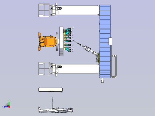 龙门架式焊接机械手岗位模拟右视缩略图
