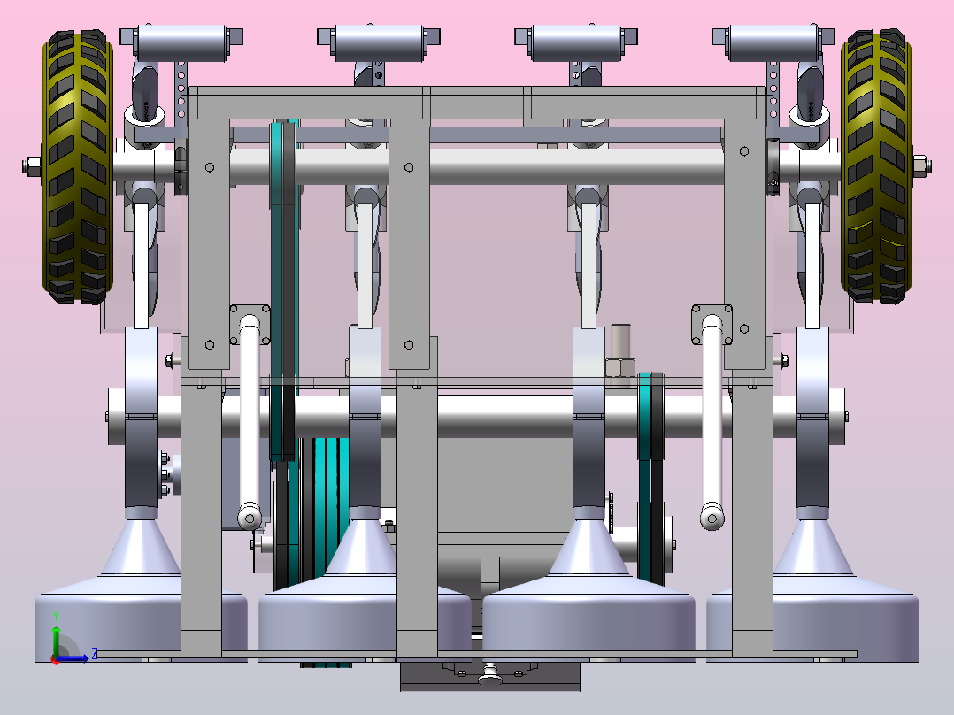 小型燕麦旋耕机（SW+CAD）左视图