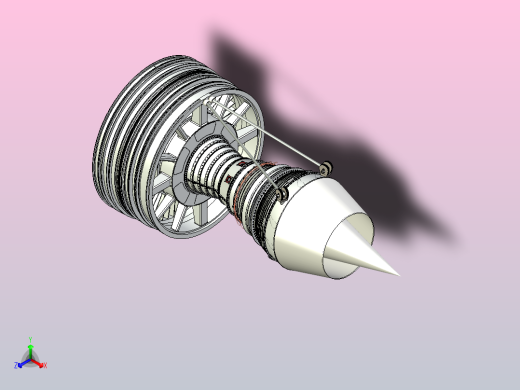 CFM-56涡扇发动机正等轴测缩略图